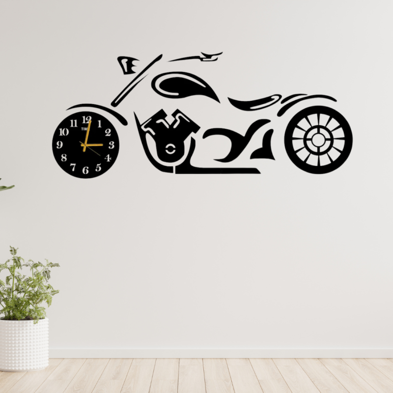 Motorbike Theme Clock - Perfect Gift for Riders 20101